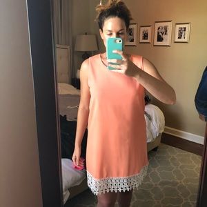Super cute orangey pink (salmon) dress